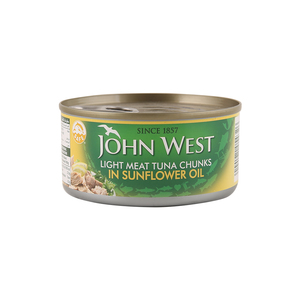 John West Light Meat Tuna Chunks In  Sunflower Oil 170g