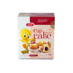 Lulu Strawberry Filled Cup Cake 360g