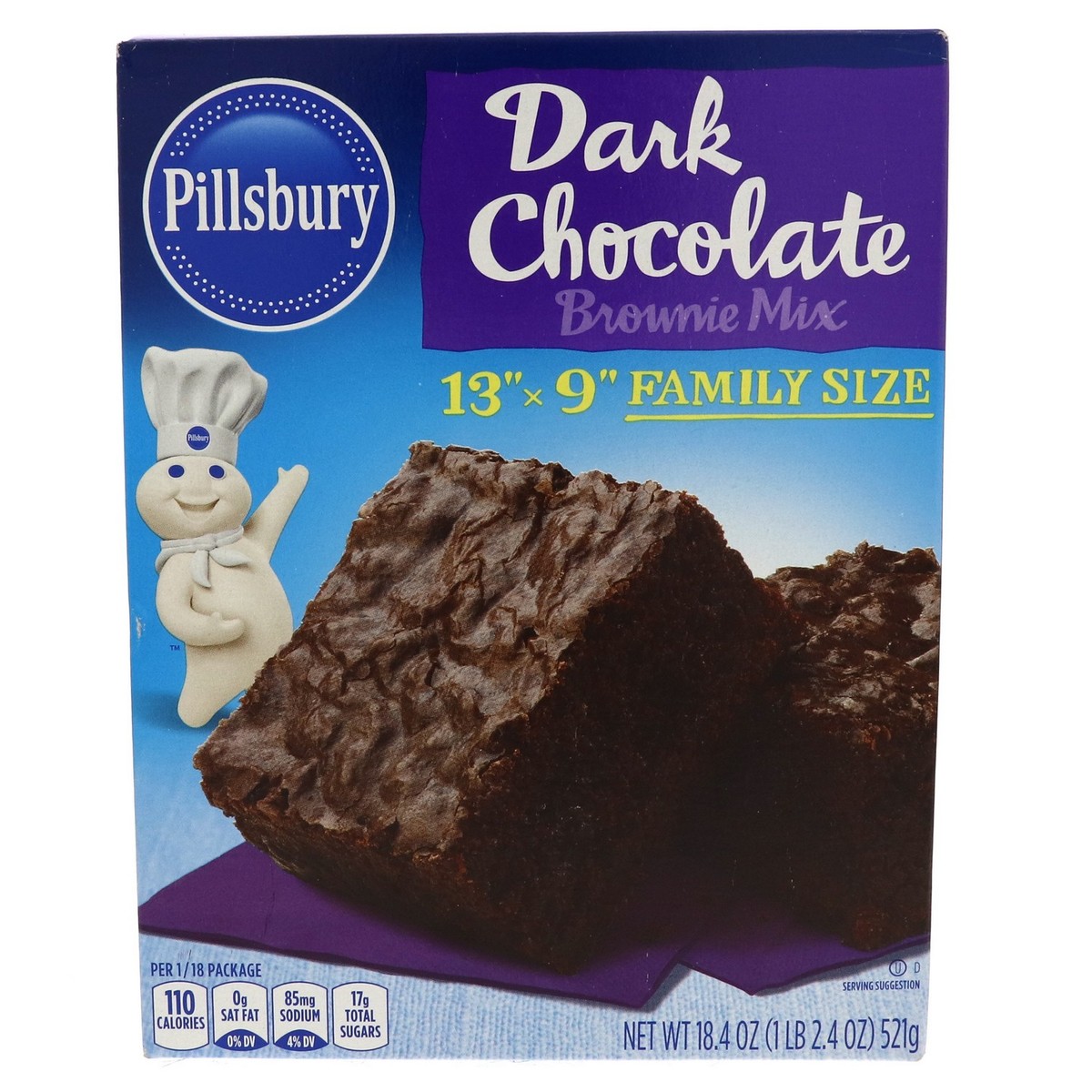 Buy Pillsbury Dark Chocolate Brownie Mix 521g Online Lulu Hypermarket Ksa