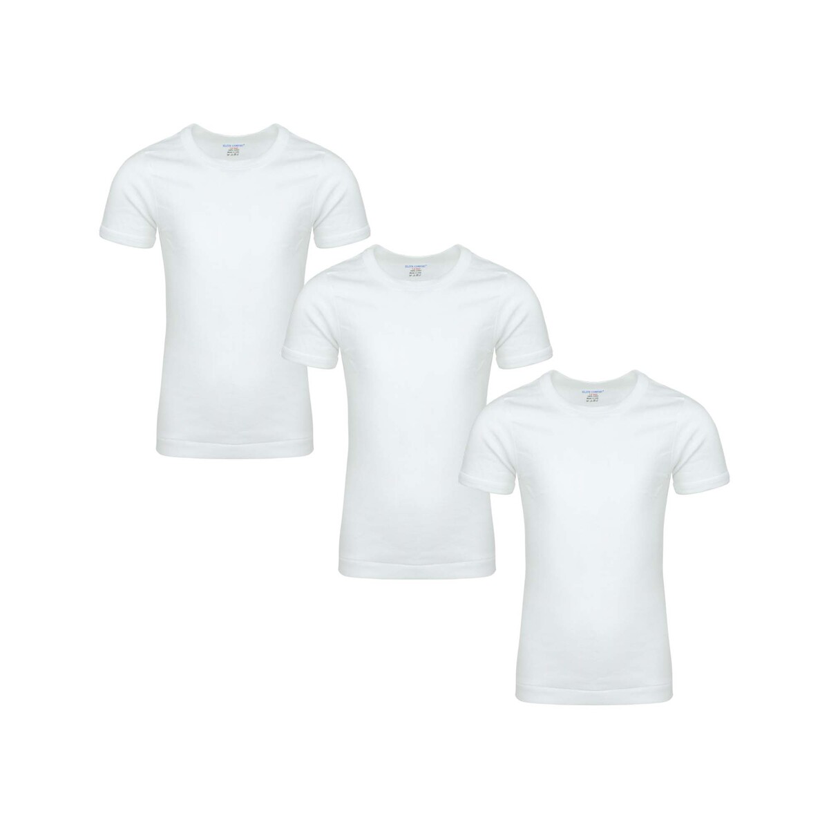 Elite Comfort Boys T.Shirt White 3Pcs Pack 13-14Y