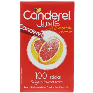 Canderel Low Calorie Sweetener With Sucralose 100 Sticks
