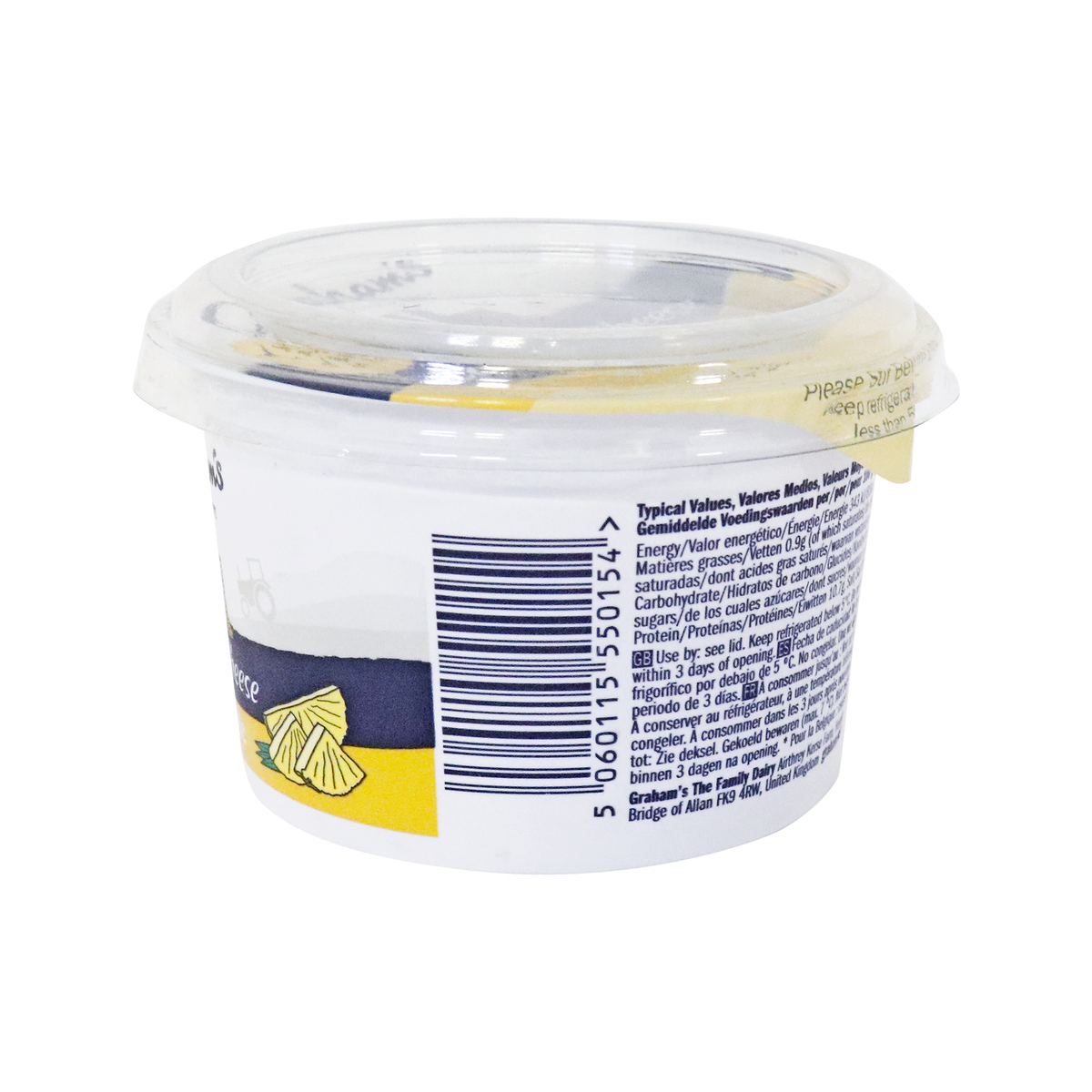 Buy Kingdom Cottage Cheese With Pineapple Low Fat 227g Online