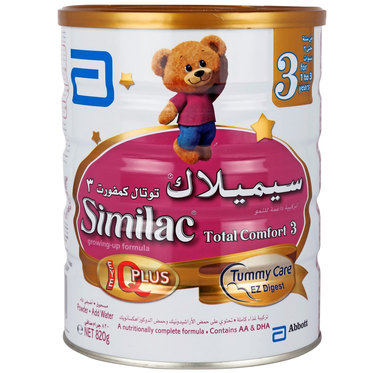 Similac Total Comfort No.3 Infant Formula For 1-3 Years 820g