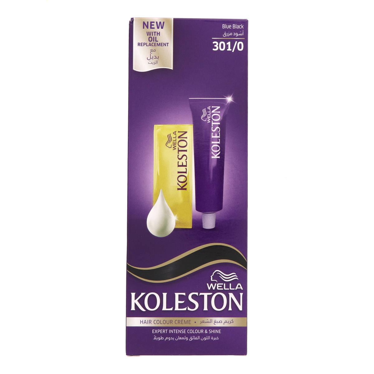 Buy Wella Koleston Hair Colour Creme 301/0 Blue Black 50ml ...