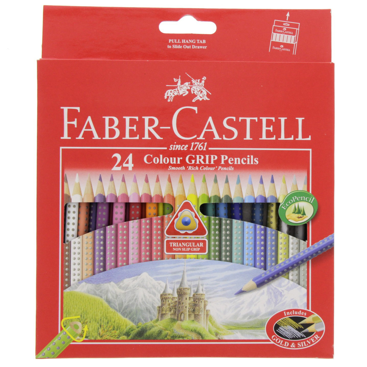 Faber-Castell Color Grip Pencils 24 Piecess