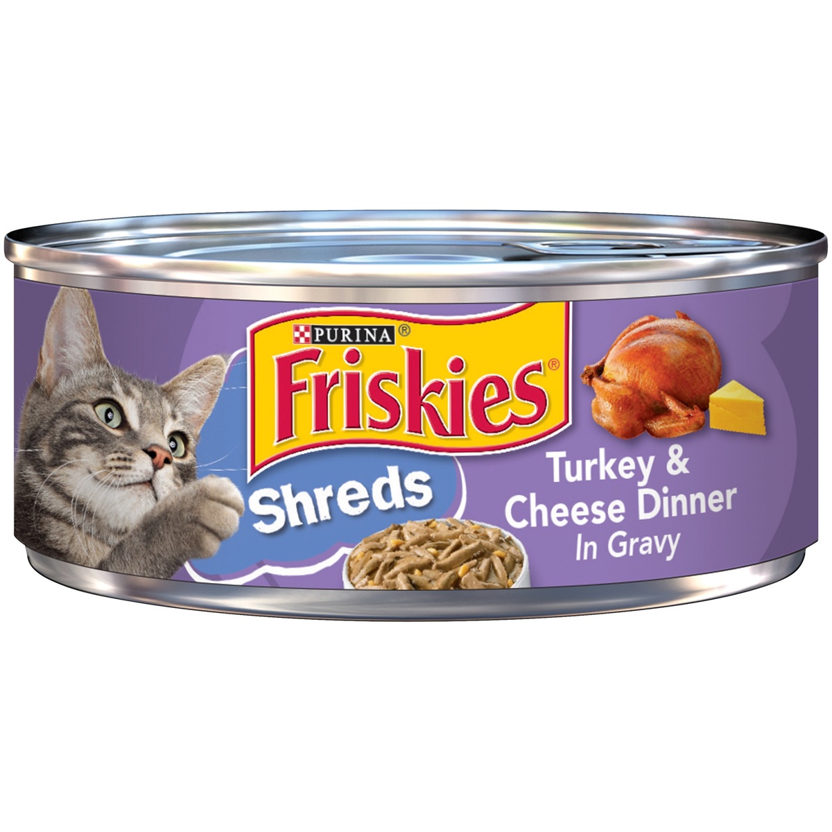 Friskies Savory Shreds Turkey & Cheese Dinner 156 Gm