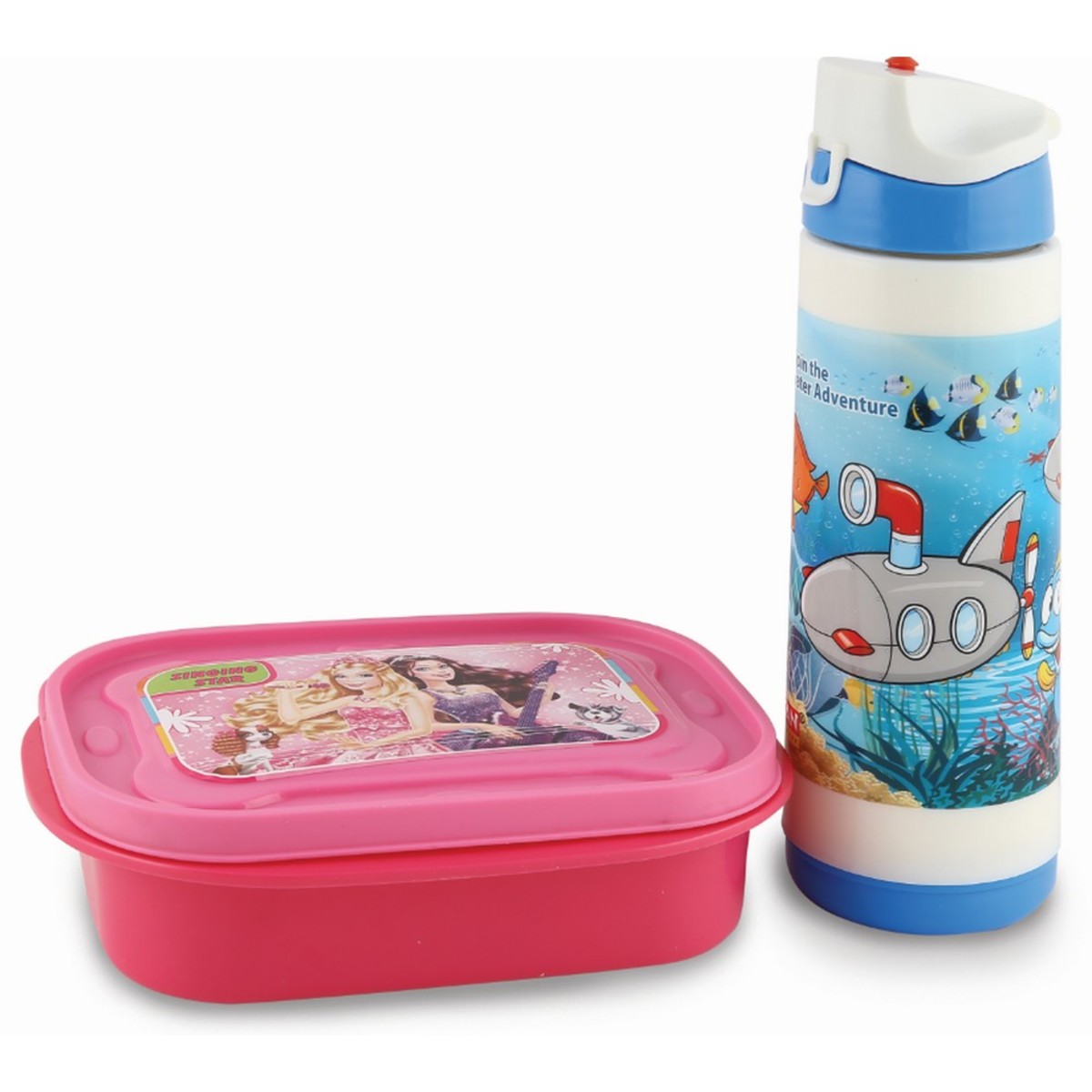 Lunch Box Set + Water Bottle  Assorted