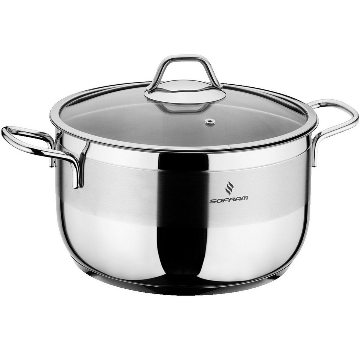 Sofram Stainless Steel Cooking Pot With Lid 26cm